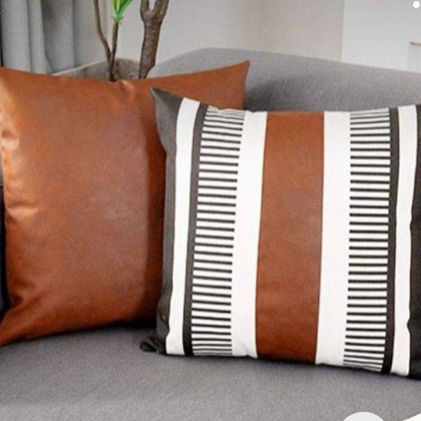 Leather Accent Pillows