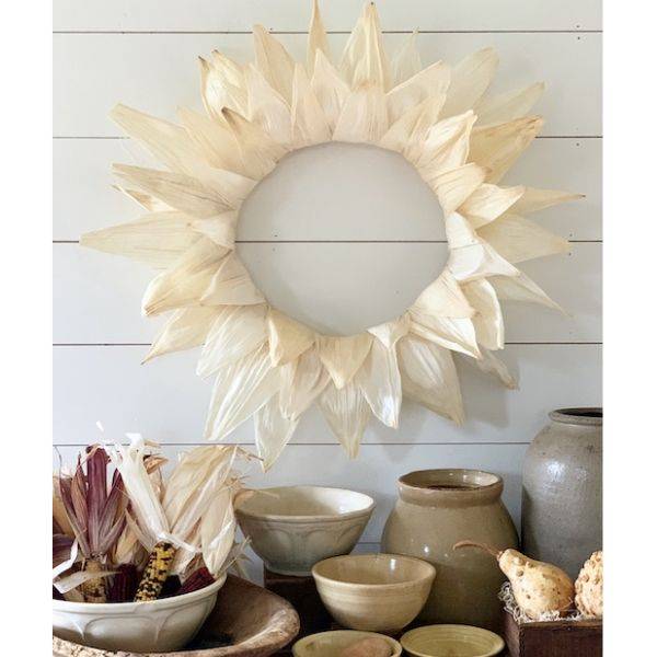 Dried Corn Husk Wreath