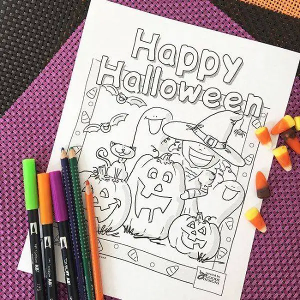 . Printable Halloween Coloring Pages