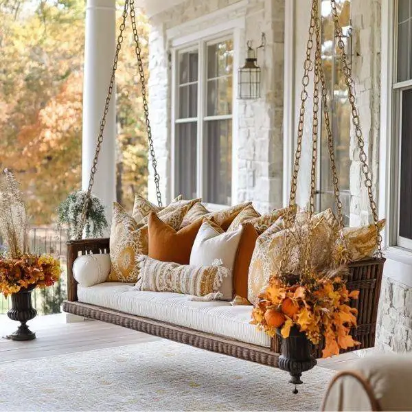 Wooden Porch Swing