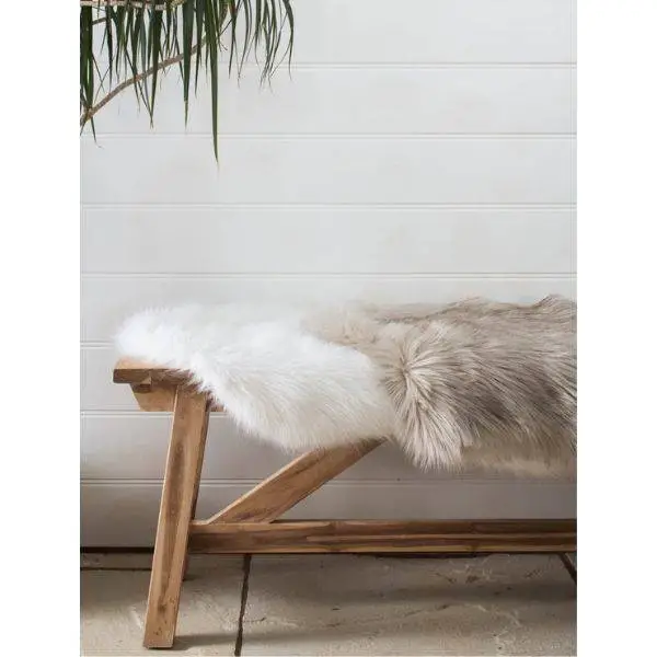 Faux Fur Throw on a Chair