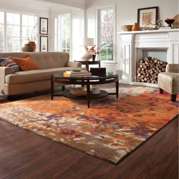 Warm-Toned Area Rug