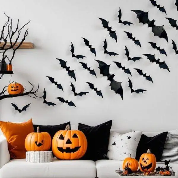Bat Silhouette Art