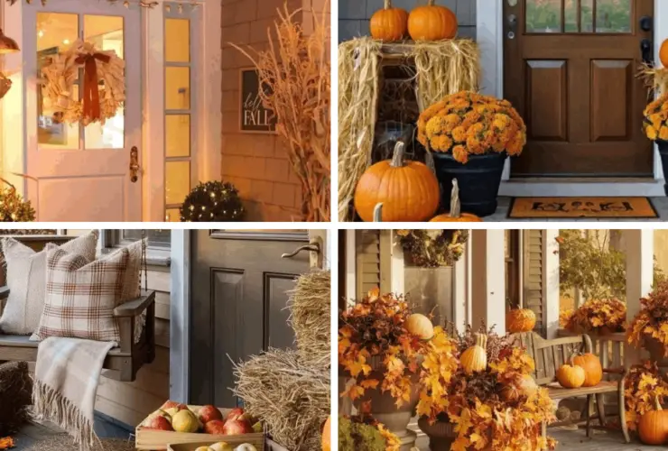 Modern Fall Outdoor Decor Ideas for Entryways, Front Porches, and Yards