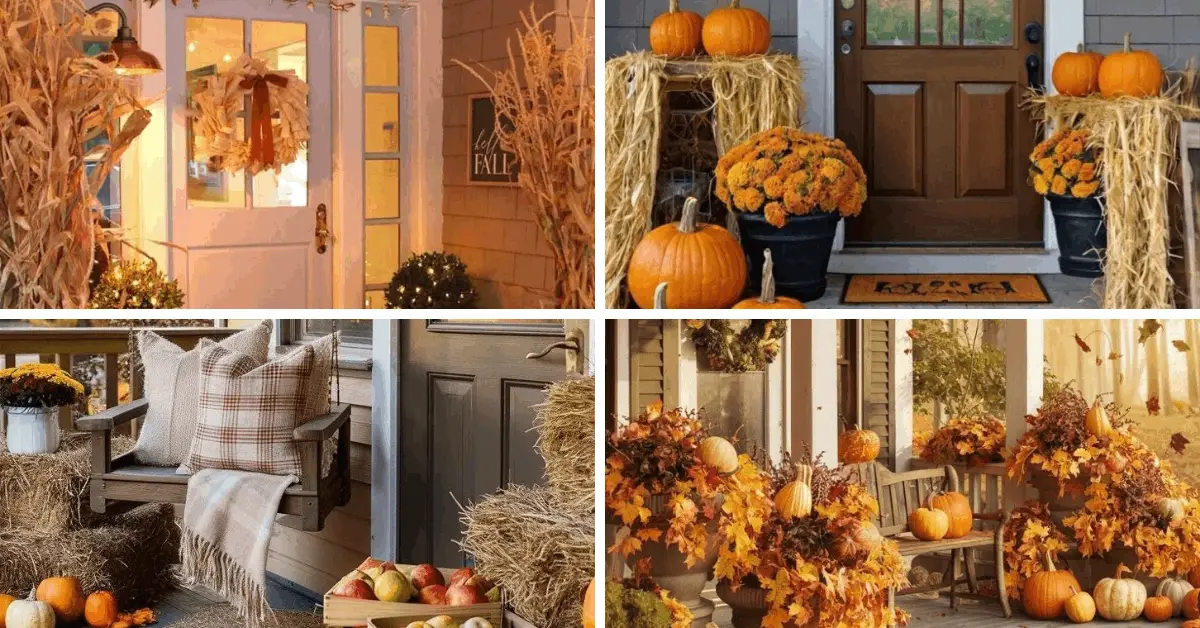 Modern Fall Outdoor Decor Ideas for Entryways, Front Porches, and Yards