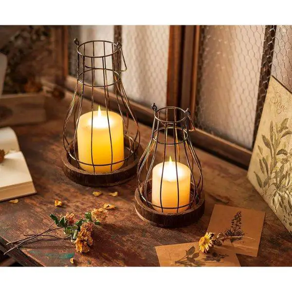 Rustic Candle Lanterns