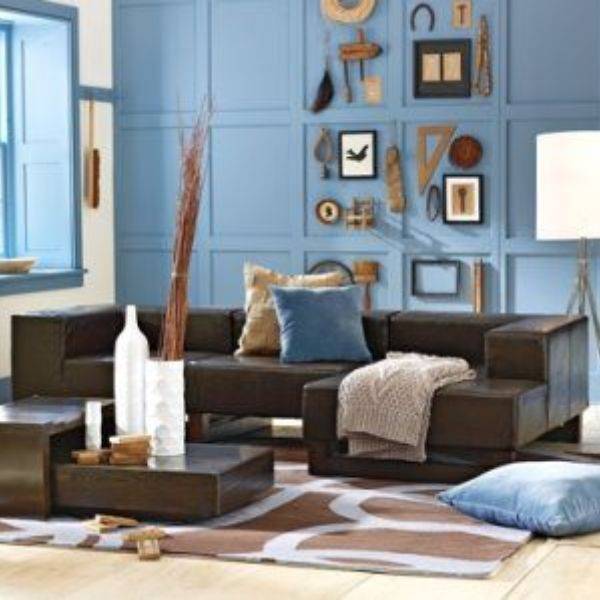 Coastal Blue Accent Wall