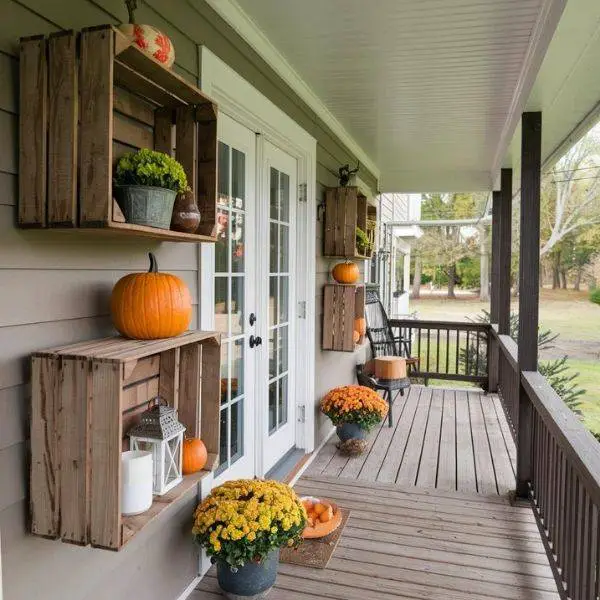  DIY Wooden Crate Shelves