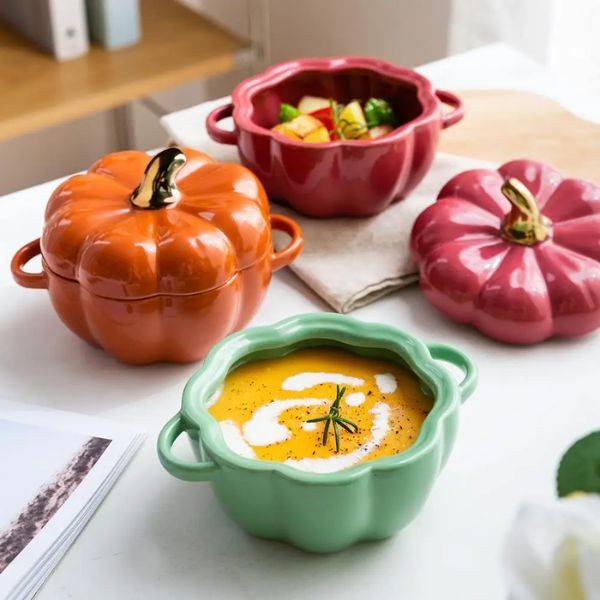 Ceramic Pumpkin Bowls