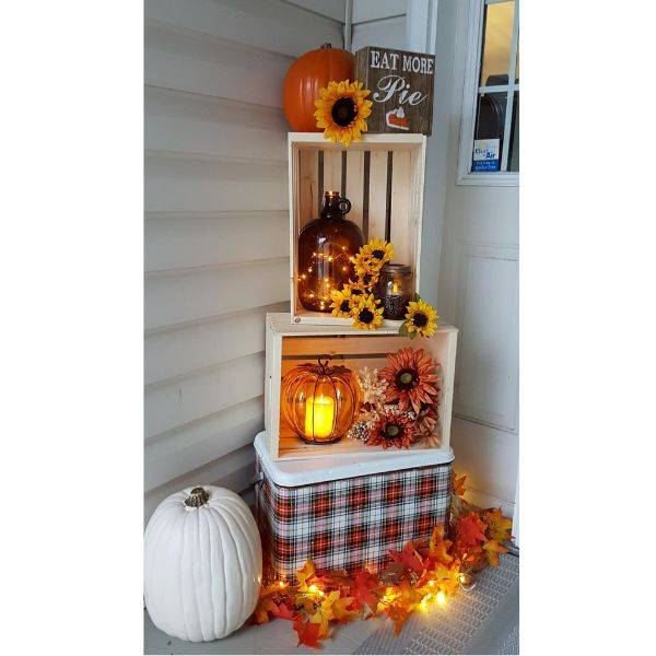  Wooden Crates as Shelving