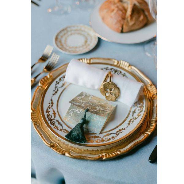 . Gold-Rimmed Plates