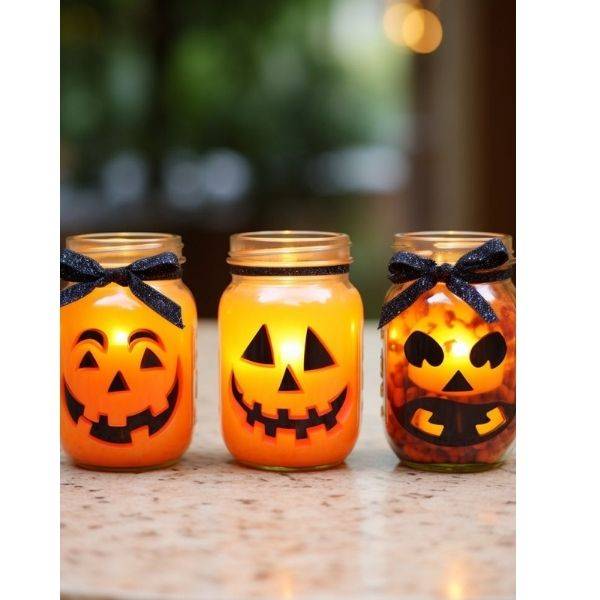 Pumpkin Mason Jars