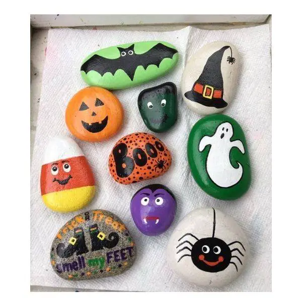  Halloween Painted Rocks