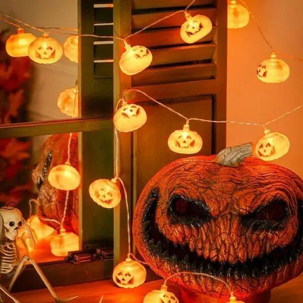 DIY Pumpkin String Lights