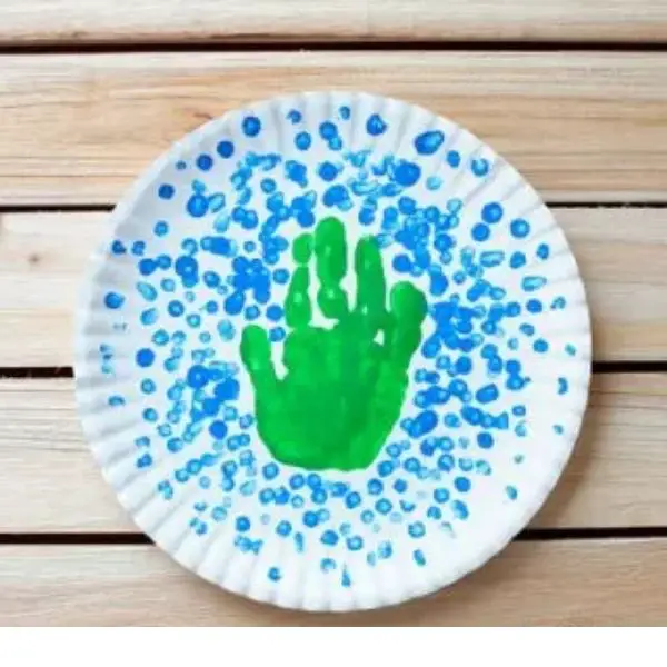 . Creepy Handprint Plate