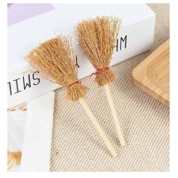 Witch Brooms with Straws