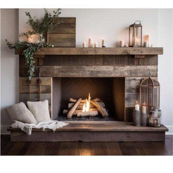 Reclaimed Wood Mantel