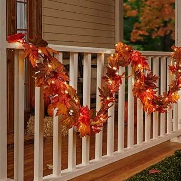 White Picket Fence with Garlands