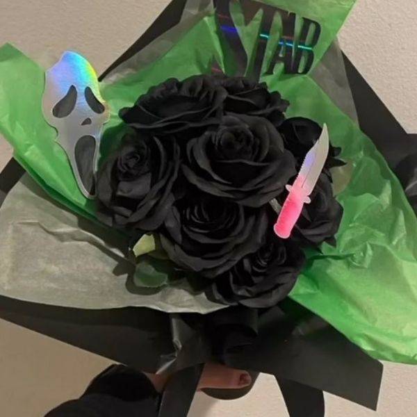  Black Paper Roses