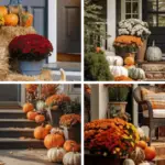 Modern Fall Decor Porch Ideas for a Farmhouse-Inspired Front Entrance