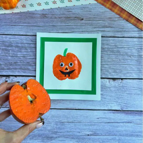 . Pumpkin Stamping with Apples