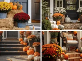 Modern Fall Decor Porch Ideas for a Farmhouse-Inspired Front Entrance