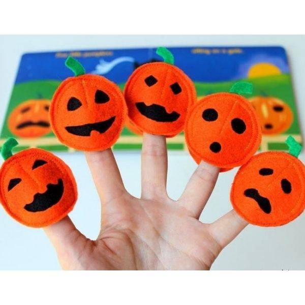 Pumpkin Finger Puppets