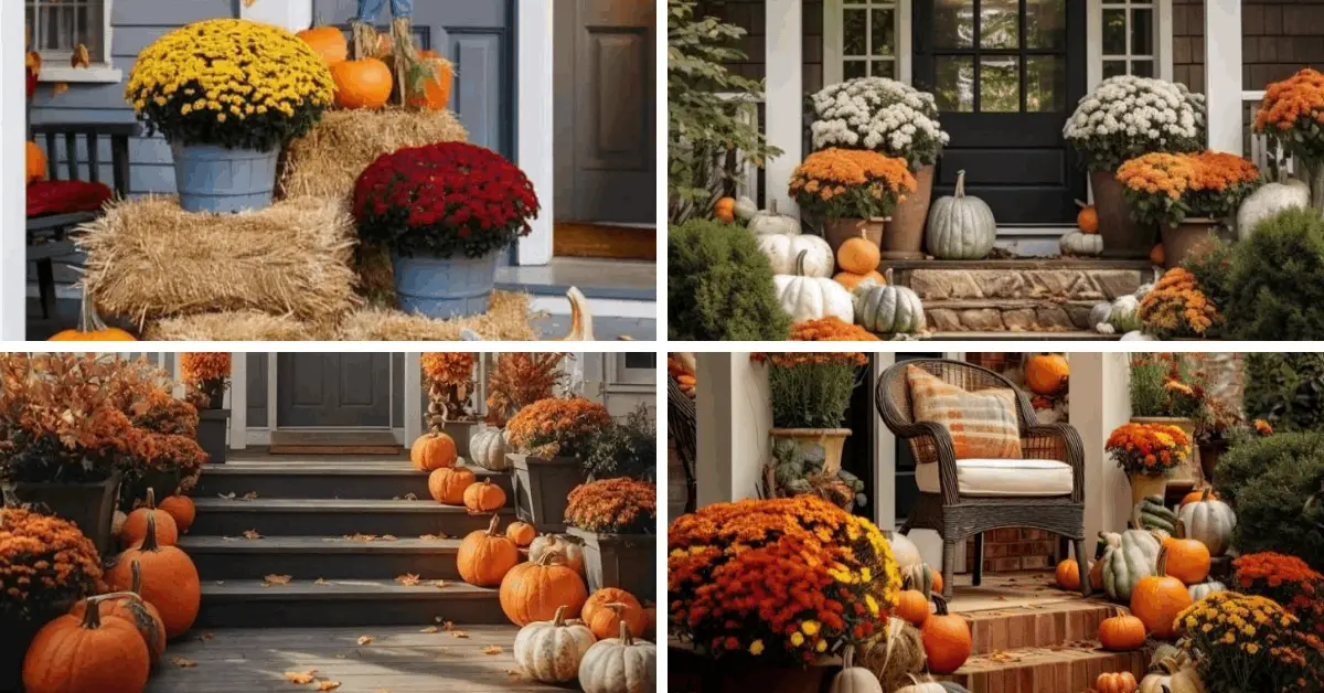 Modern Fall Decor Porch Ideas for a Farmhouse-Inspired Front Entrance