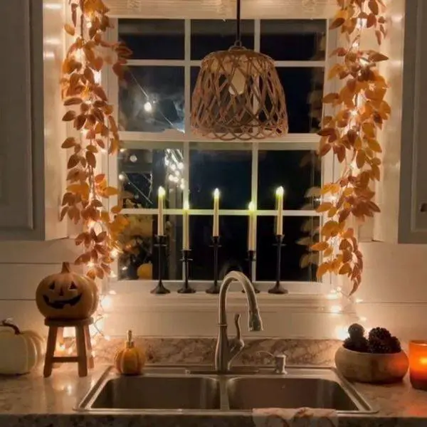 Fall Leaf Window Decals