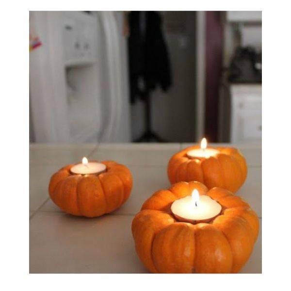 Mini Pumpkin Candles