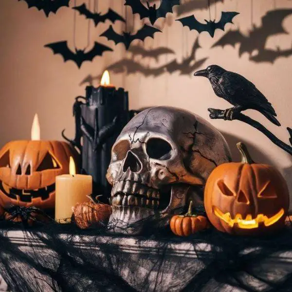 Spooky Mantle Display