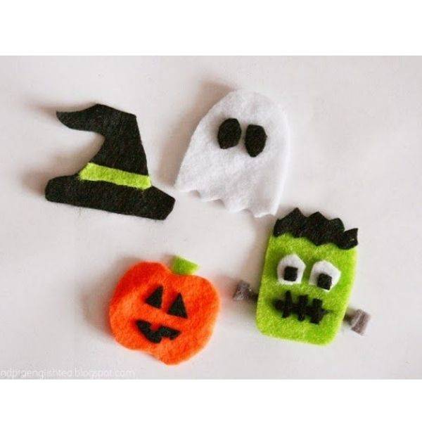 Pumpkin Felt Magnets