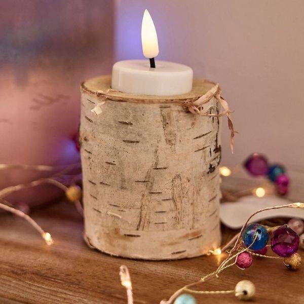 DIY Branch Candle Holders