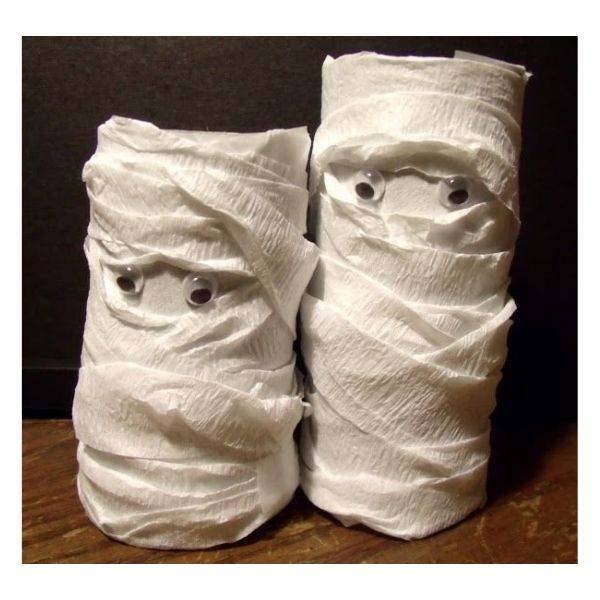 Toilet Paper Roll Mummies