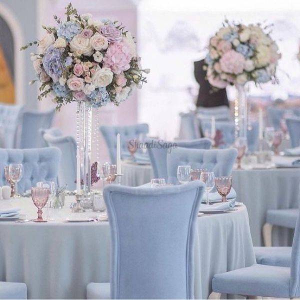 Powder Blue and Blush Pink