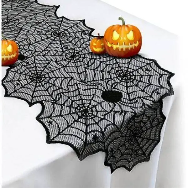 Creepy Cobweb Table Runner