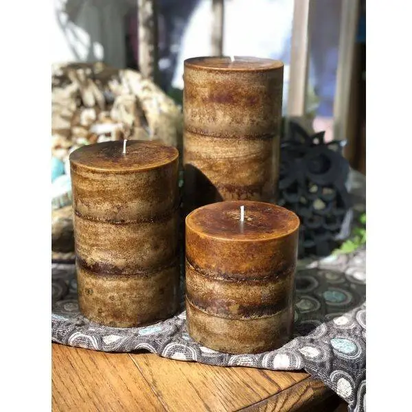 Earth-Toned Candles