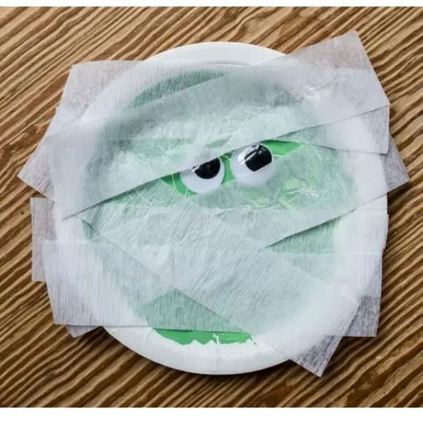 Mummy Paper Plate