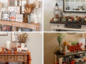 Cozy Fall Entry Table Decor Ideas for a Modern, Farmhouse, or Cottage-Inspired Entryway!