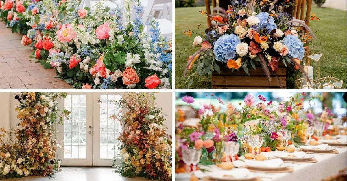 Dreamy Fall Wildflower Wedding Ideas