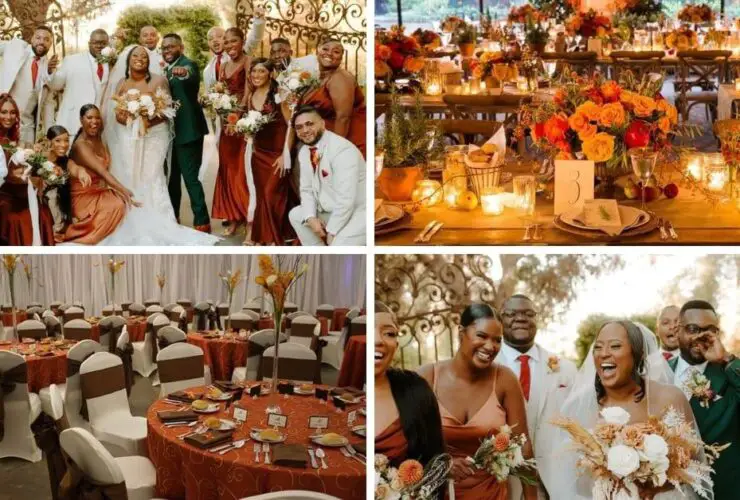 Stunning Fall Wedding Color Schemes for Black Brides