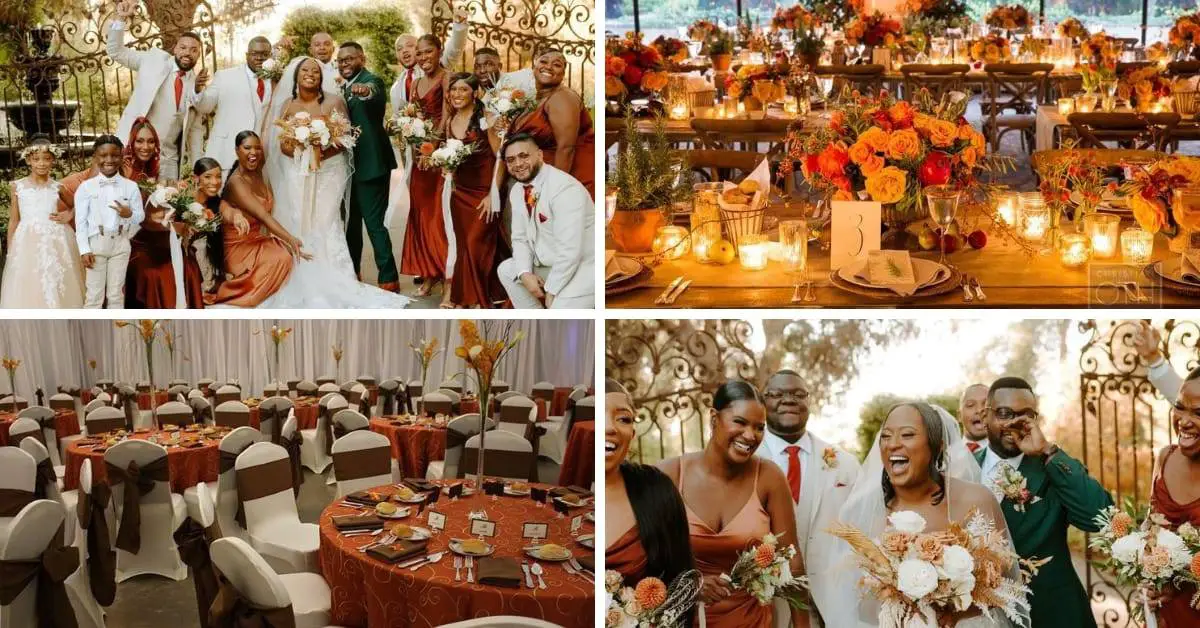 Stunning Fall Wedding Color Schemes for Black Brides