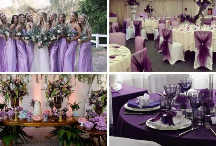 Gorgeous Fall Wedding Color Schemes with Purple