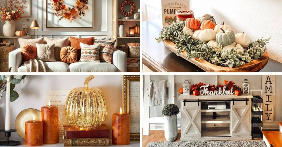 Modern Fall Decor Ideas for the Living Room